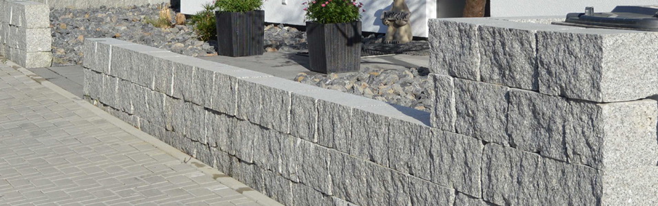 Granit Mauersteine, 20x20x40, Gesägt, Bruchsteine, Blockstufen, Randsteine, Mauerabdeckung, Verblender, Pflastersteine, Natursteine, Sandsteinplatten, getrommelt